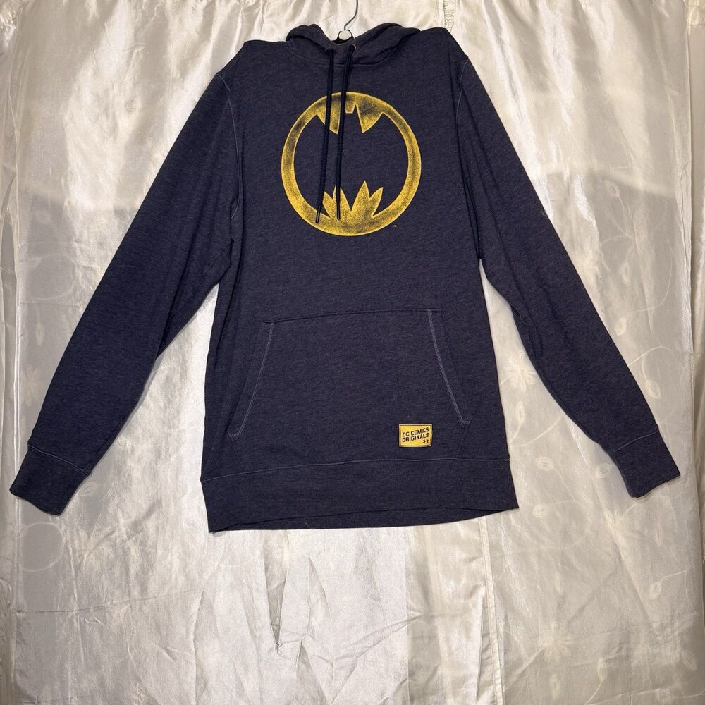 Under Armour Pullover Hoodie Men’s M Navy DC Comic Batman Superhero DC Originals